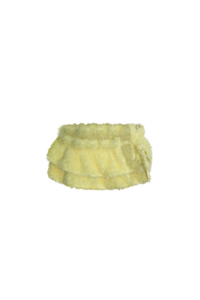 I <3 Yellow Mini Skirt Cover Up