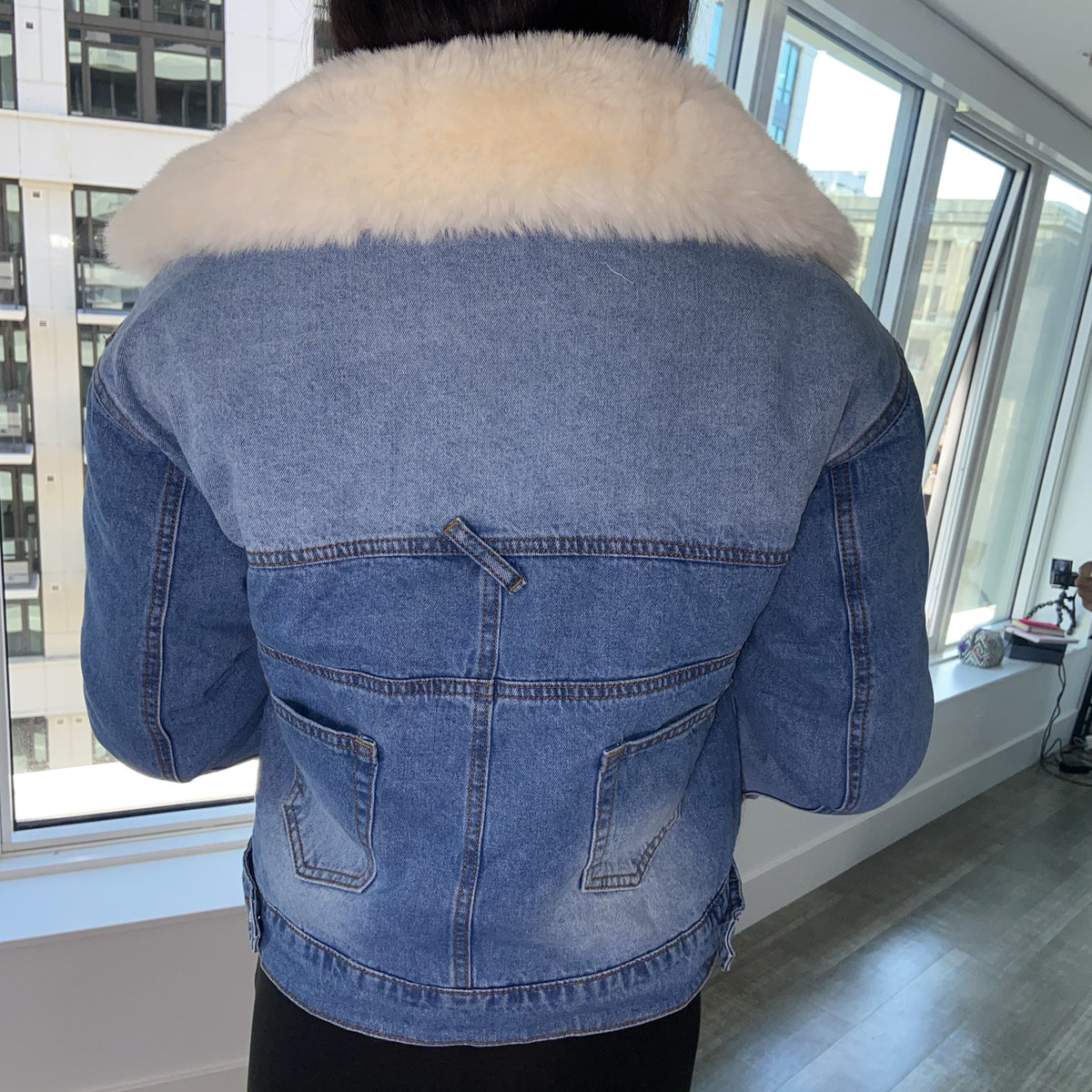 Royale Denim Fur Jacket